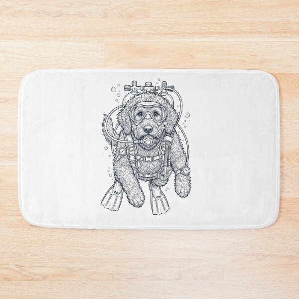 Item preview, Goldendoodle Scuba Diving Diver Dog Owner designed and sold by TerryConnells.