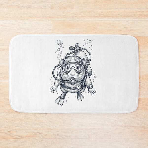 Item preview, Guinea Pig Scuba Diving Diver Animal Lover designed and sold by TerryConnells.