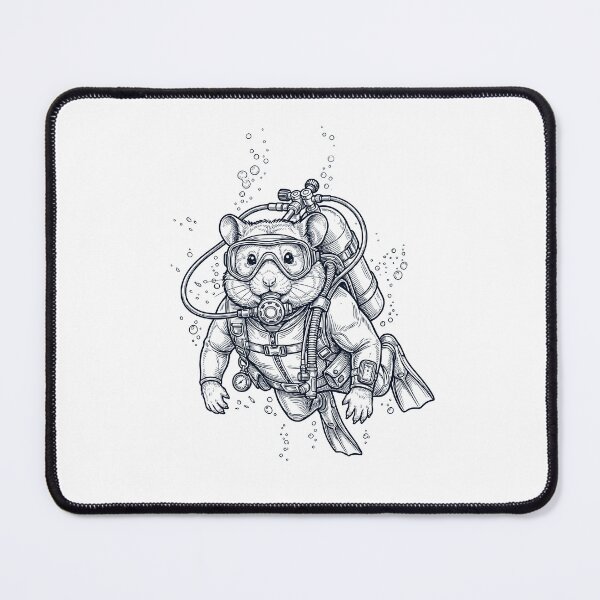 Item preview, Hamster Scuba Diving Diver Animal Lover designed and sold by TerryConnells.