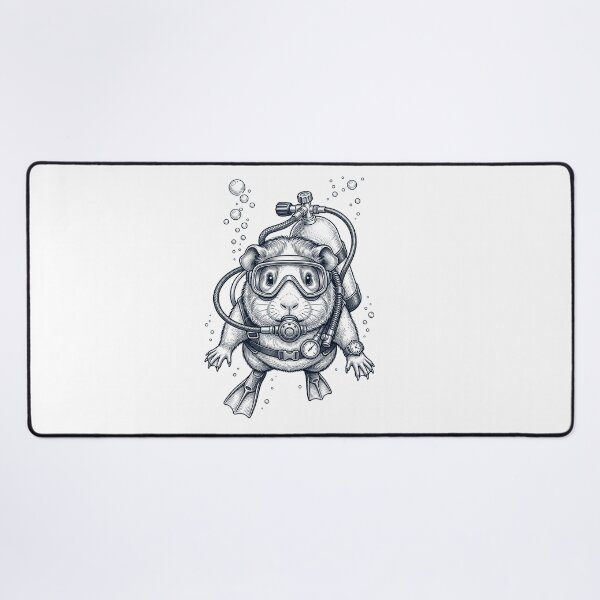 Item preview, Guinea Pig Scuba Diving Diver Animal Lover designed and sold by TerryConnells.