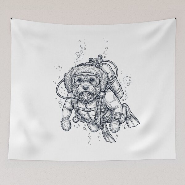 Item preview, Havanese Scuba Diving Diver Dog Owner designed and sold by TerryConnells.