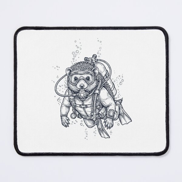 Item preview, Hedgehog Scuba Diving Diver Animal Lover designed and sold by TerryConnells.