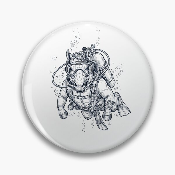 Item preview, Horse Scuba Diving Diver Animal Lover designed and sold by TerryConnells.