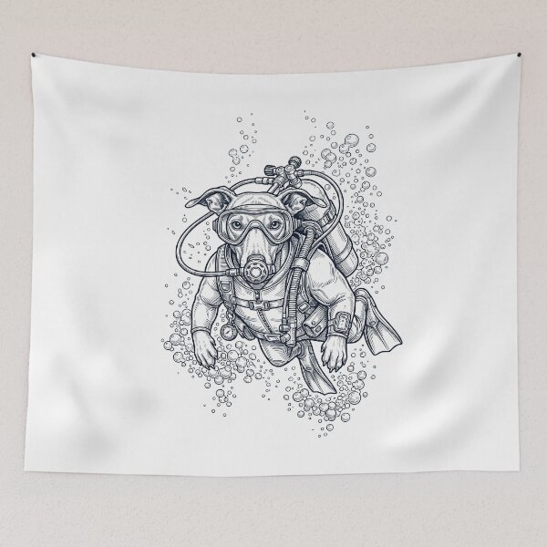 Item preview, Italian Greyhound Scuba Diving Diver Dog Owner designed and sold by TerryConnells.