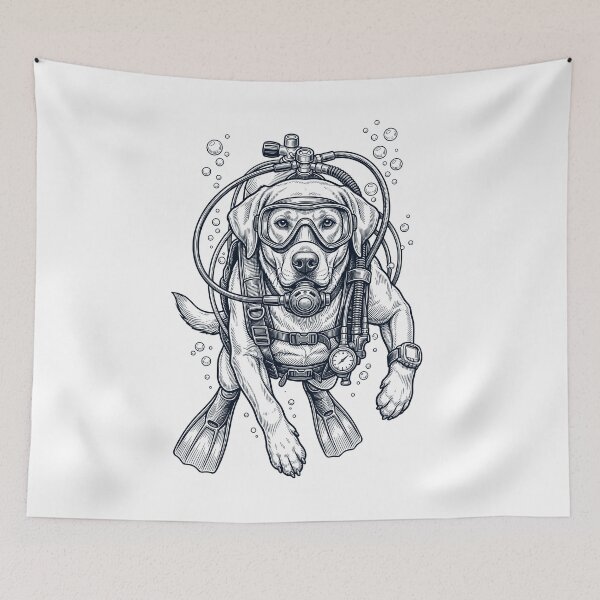 Item preview, Labrador Retriever Scuba Diving Diver Dog Owner designed and sold by TerryConnells.