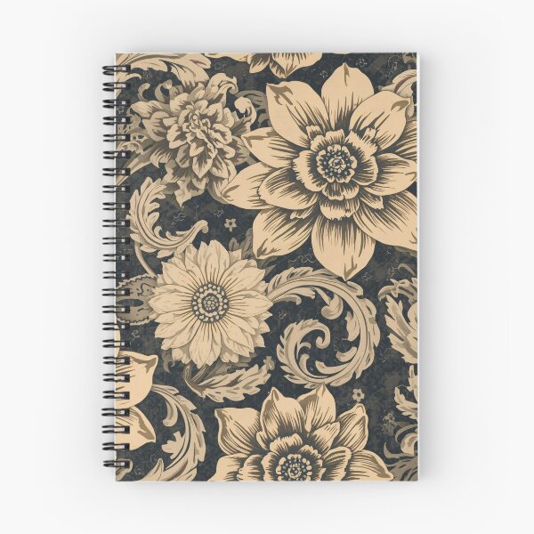 Item preview, Intricate Damask Flowers Mystical Composition Pattern designed and sold by GrinGalore.