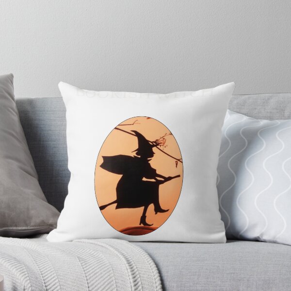 Item preview, Bookish Witch - Vintage Witch Badge for Book Lovers & Reader Witch Gift designed and sold by RedRubyBubble.