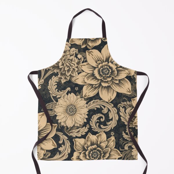 Item preview, Intricate Damask Flowers Mystical Composition Pattern designed and sold by GrinGalore.