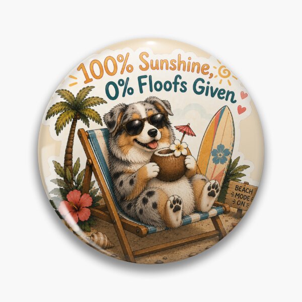 Item preview, 100% Sunshine 0% Floofs Given – Funny Merle Aussie designed and sold by DailyStruggleCo.