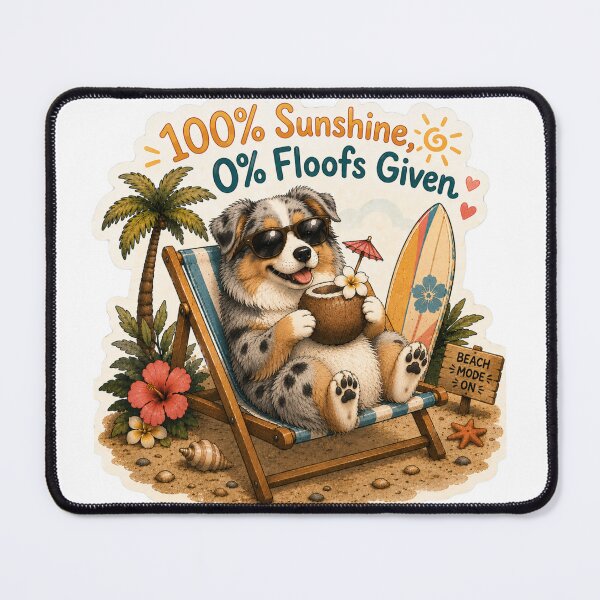 Item preview, 100% Sunshine 0% Floofs Given – Funny Merle Aussie designed and sold by DailyStruggleCo.