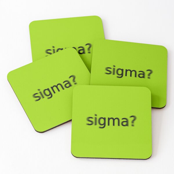 Item preview, Sigma Supreme Green Question Unique Artwork Sign designed and sold by Doctor Schtrudel.