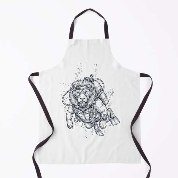 Item preview, Lion Scuba Diving Diver Animal Lover designed and sold by TerryConnells.