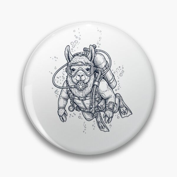Item preview, Llama Scuba Diving Diver Animal Lover designed and sold by TerryConnells.
