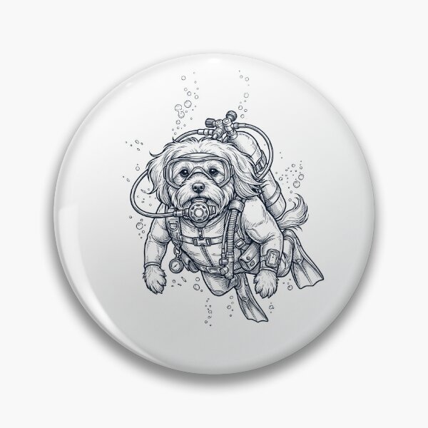 Item preview, Maltese Scuba Diving Diver Dog Owner designed and sold by TerryConnells.