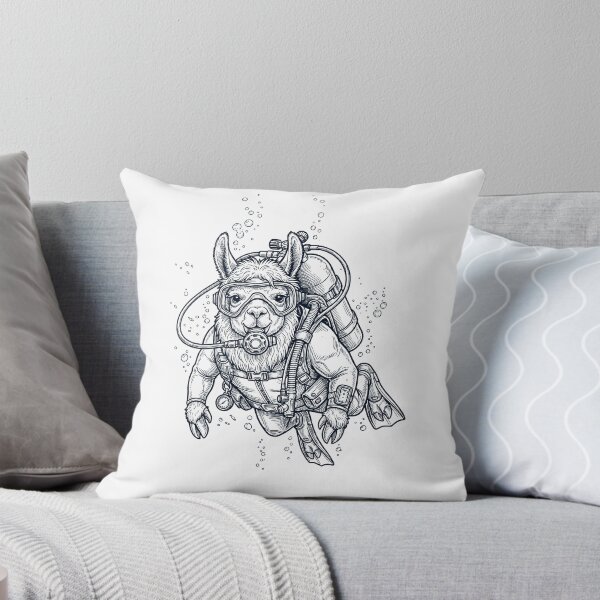 Item preview, Llama Scuba Diving Diver Animal Lover designed and sold by TerryConnells.