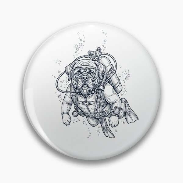 Item preview, Mastiff Scuba Diving Diver Dog Owner designed and sold by TerryConnells.