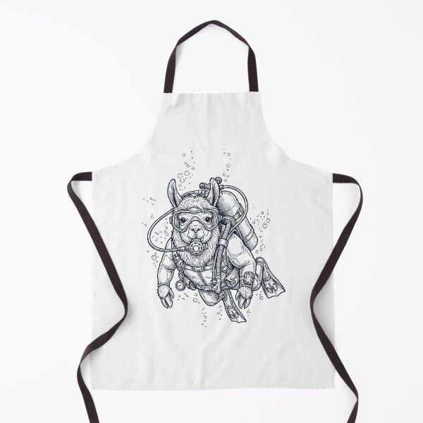 Item preview, Llama Scuba Diving Diver Animal Lover designed and sold by TerryConnells.