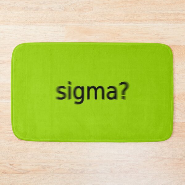 Item preview, Sigma Supreme Green Question Unique Artwork Sign designed and sold by Doctor Schtrudel.