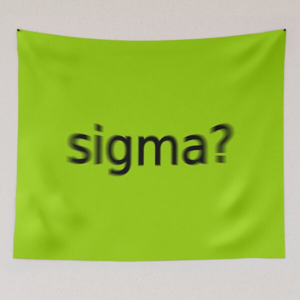 Item preview, Sigma Supreme Green Question Unique Artwork Sign designed and sold by Doctor Schtrudel.