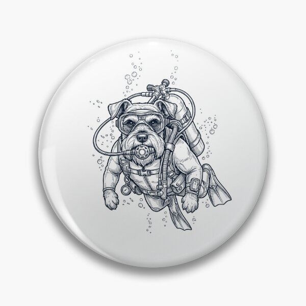 Item preview, Miniature Schnauzer Scuba Diving Diver Dog Owner designed and sold by TerryConnells.
