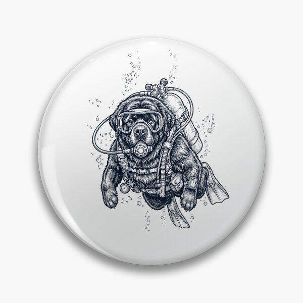 Item preview, Newfoundland Scuba Diving Diver Dog Owner designed and sold by TerryConnells.
