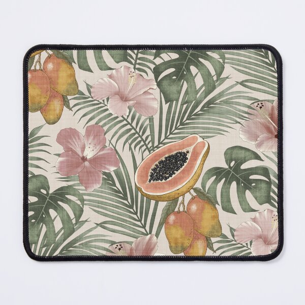 Item preview, Tropical Botanical Monstera Hibiscus Maximalist Garden designed and sold by chrisdembinski.