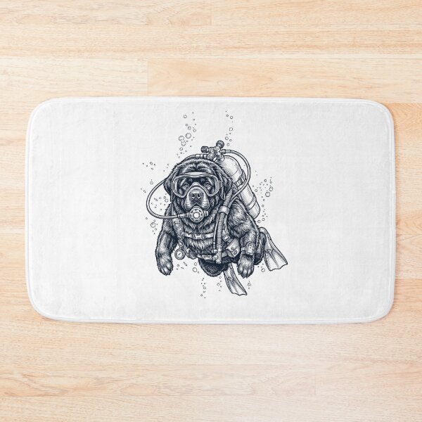 Item preview, Newfoundland Scuba Diving Diver Dog Owner designed and sold by TerryConnells.