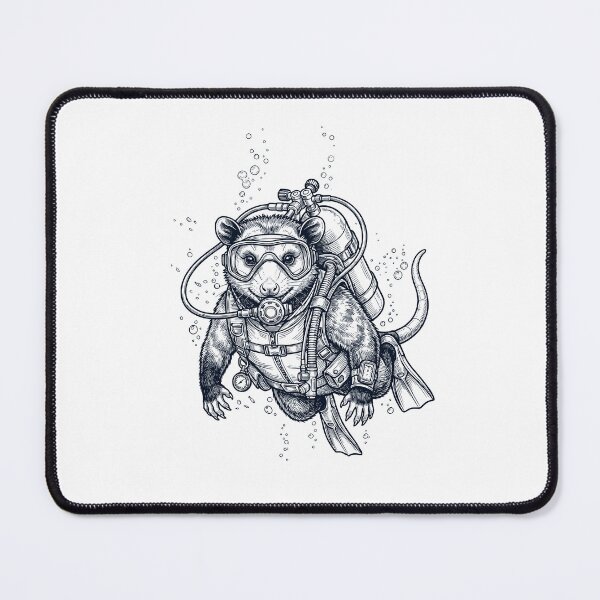 Item preview, Opossum Scuba Diving Diver Animal Lover designed and sold by TerryConnells.