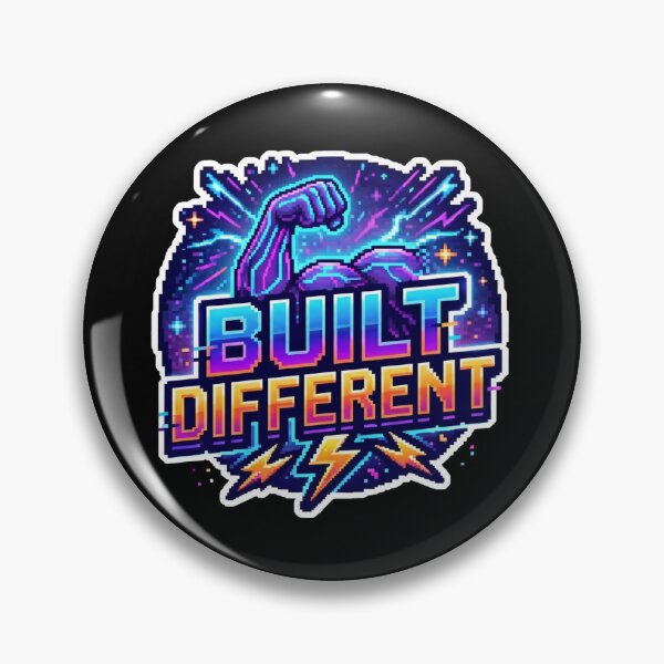 Item preview, Built Different Pixel Flex designed and sold by Zack's Digital Threads.