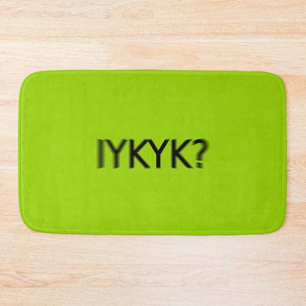Item preview, IYKYK Supreme Green Question Unique Artwork Sign designed and sold by Doctor Schtrudel.