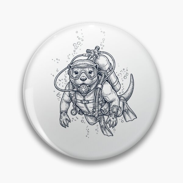 Item preview, Otter Scuba Diving Diver Animal Lover designed and sold by TerryConnells.