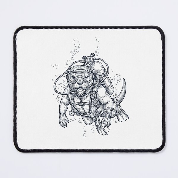 Item preview, Otter Scuba Diving Diver Animal Lover designed and sold by TerryConnells.