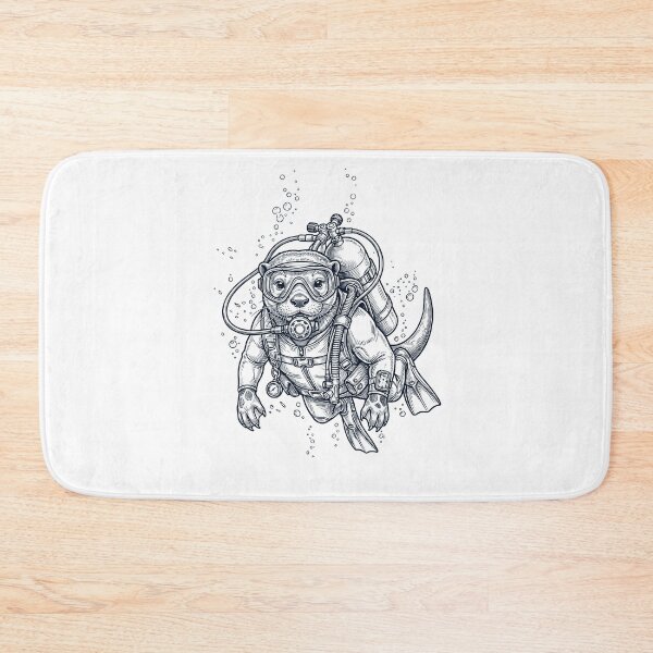 Item preview, Otter Scuba Diving Diver Animal Lover designed and sold by TerryConnells.