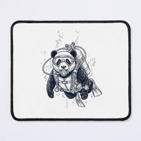 Item preview, Panda Scuba Diving Diver Animal Lover designed and sold by TerryConnells.