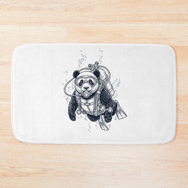 Item preview, Panda Scuba Diving Diver Animal Lover designed and sold by TerryConnells.