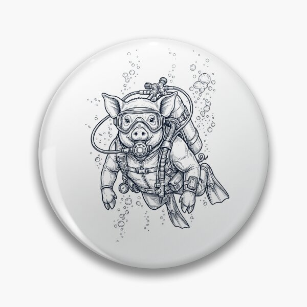 Item preview, Pig Scuba Diving Diver Animal Lover designed and sold by TerryConnells.