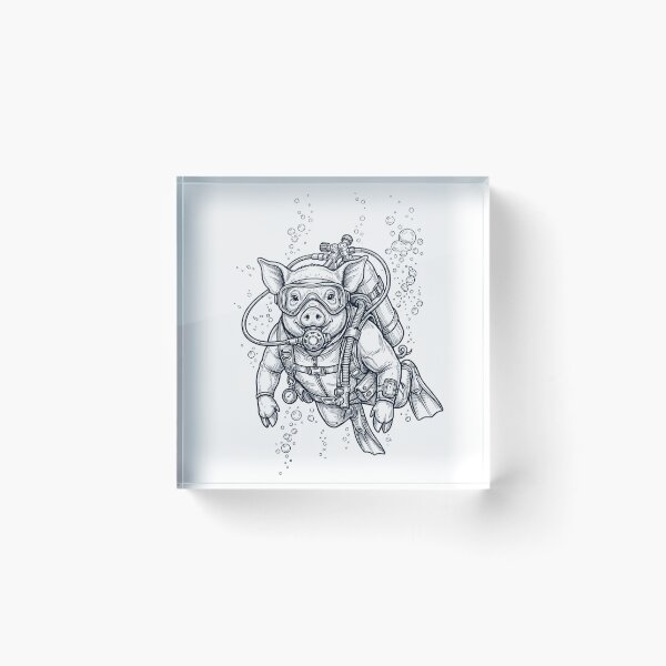 Item preview, Pig Scuba Diving Diver Animal Lover designed and sold by TerryConnells.