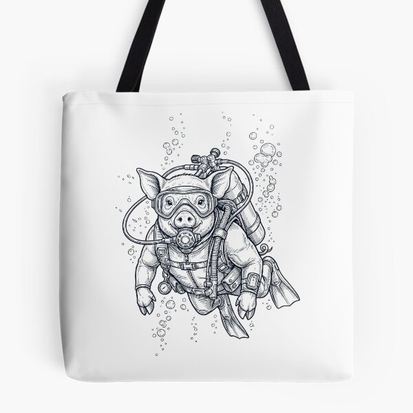 Item preview, Pig Scuba Diving Diver Animal Lover designed and sold by TerryConnells.
