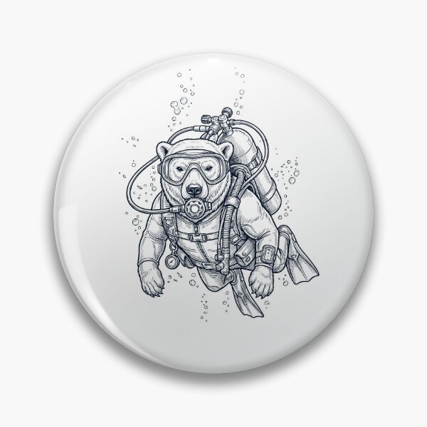 Item preview, Polar Bear Scuba Diving Diver Animal Lover designed and sold by TerryConnells.