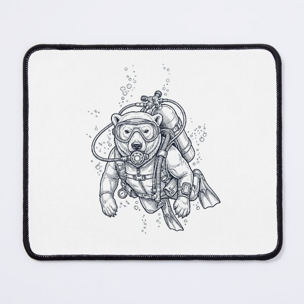 Item preview, Polar Bear Scuba Diving Diver Animal Lover designed and sold by TerryConnells.