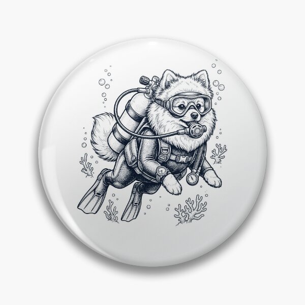 Item preview, Pomeranian Scuba Diving Diver Dog Owner designed and sold by TerryConnells.