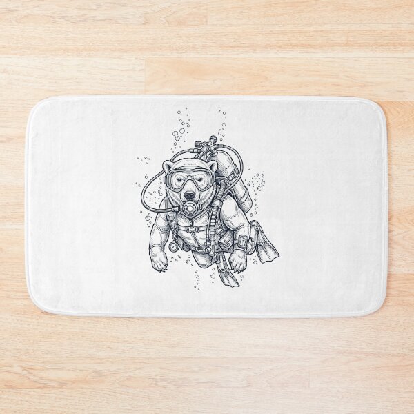 Item preview, Polar Bear Scuba Diving Diver Animal Lover designed and sold by TerryConnells.