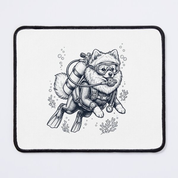 Item preview, Pomeranian Scuba Diving Diver Dog Owner designed and sold by TerryConnells.