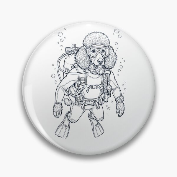 Item preview, Poodle Scuba Diving Diver Dog Owner designed and sold by TerryConnells.