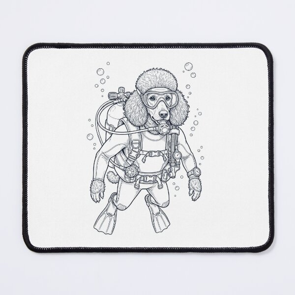 Item preview, Poodle Scuba Diving Diver Dog Owner designed and sold by TerryConnells.