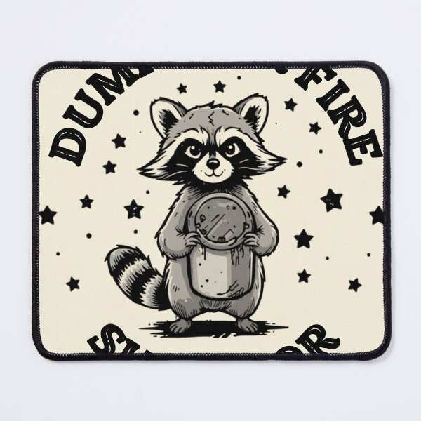Item preview, Dumpster Fire Survivor - Funny Raccoon Badge for Chaos & Resilience Humor Gift designed and sold by RedRubyBubble.