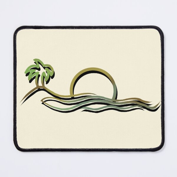 Item preview, Beachy island line drawing designed and sold by DoodlingMissy.