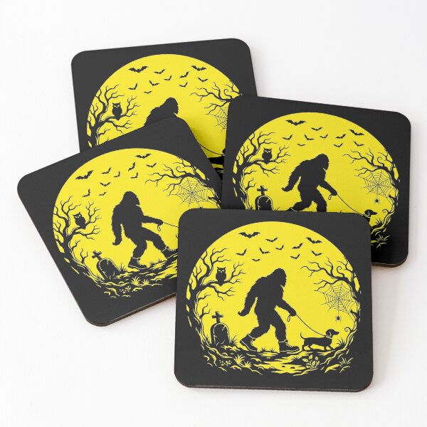 Item preview, Bigfoot Walking Dachshund Dog Funny Halloween Full Moon designed and sold by longngusuc.