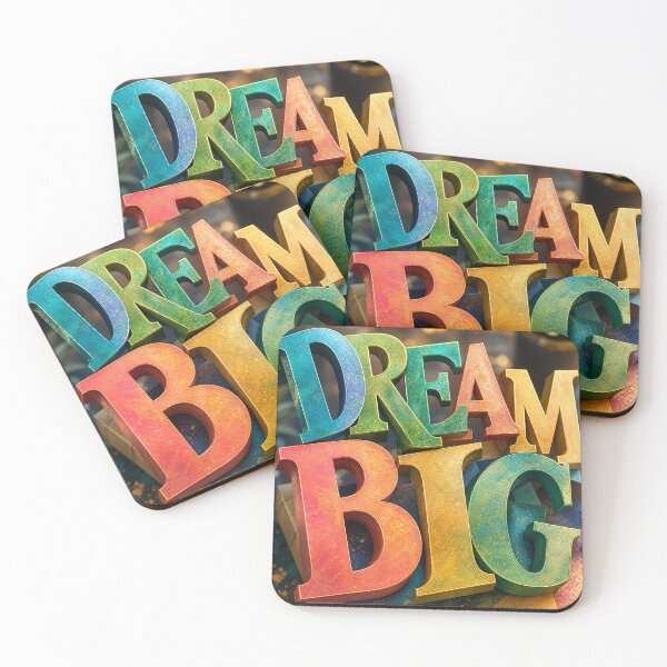 Item preview, Dream Big Typography, Colorful Letter Collage Design  designed and sold by Jandedan.
