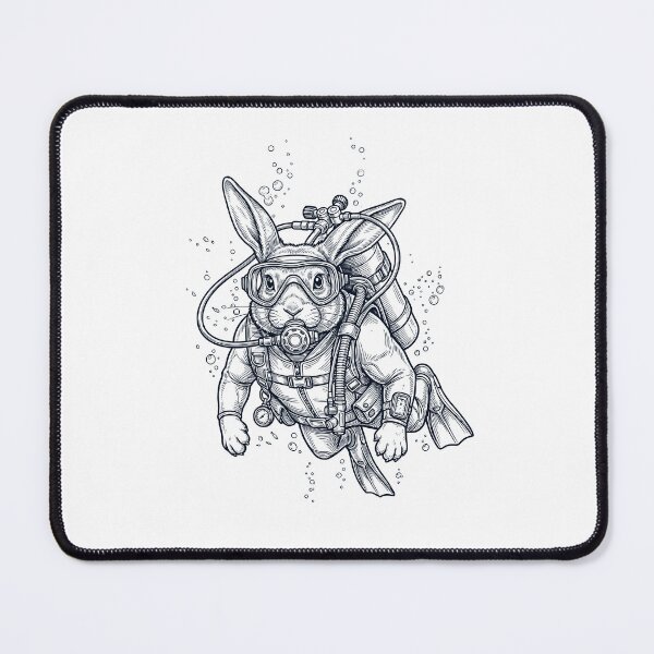 Item preview, Rabbit Scuba Diving Diver Animal Lover designed and sold by TerryConnells.
